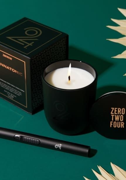 024's candles are perfect for eliminating the smell of cannabis