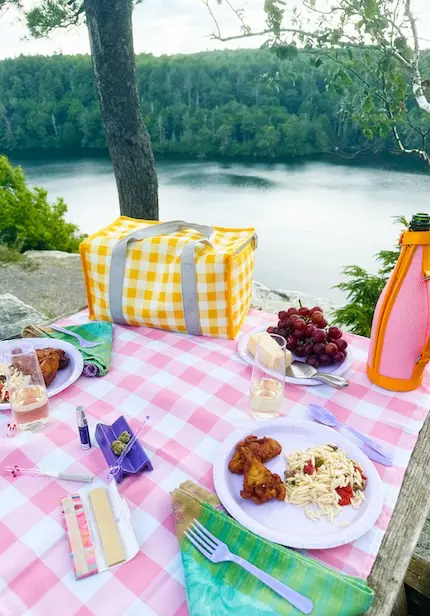 Plan a picnic in the park for your next weed-friendly garden party.