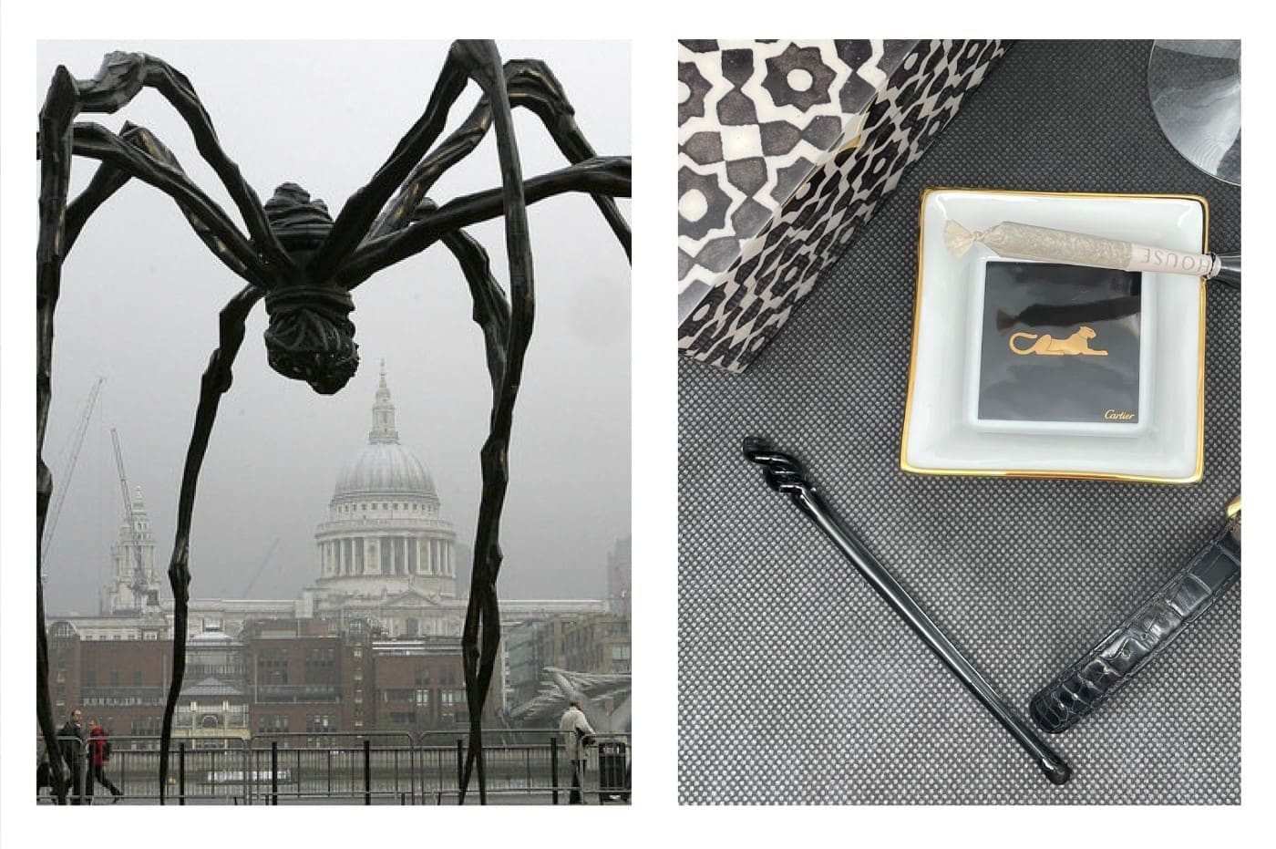 Louise Bourgeois is the inspiration for House of Puff's Bourgeois Black luxury smoking accessories